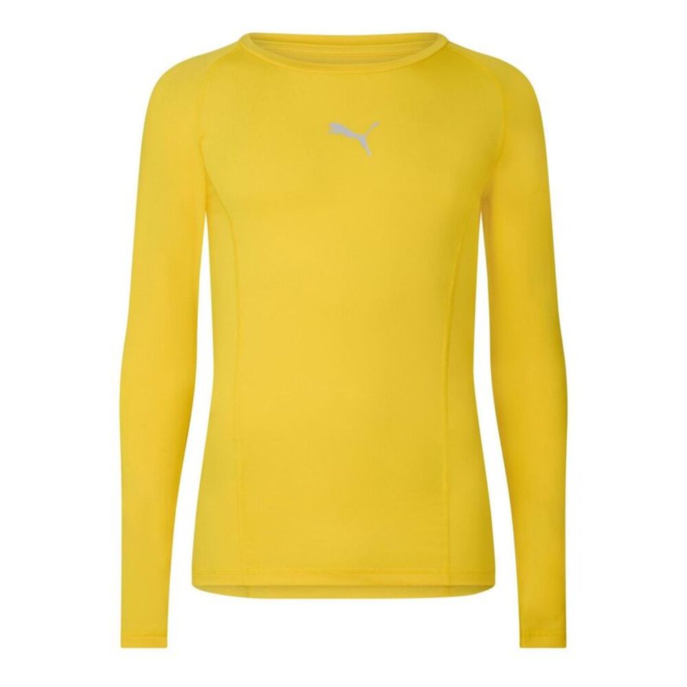 Puma Mens Liga Long-Sleeved T-Shirt / Cyber Yellow